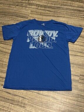 Dallas Mavericks NBA Rowdy Proud Loud Short Sleeve Shirt, Size Adult XL